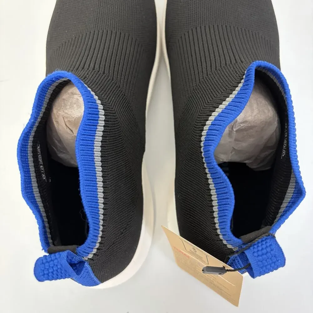 Spenco Women's Pure Love Slip On Sneaker Size 9B Black‎ Blue Comfort Cushion